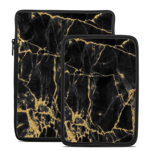 Black Gold Marble Tablet Sleeve