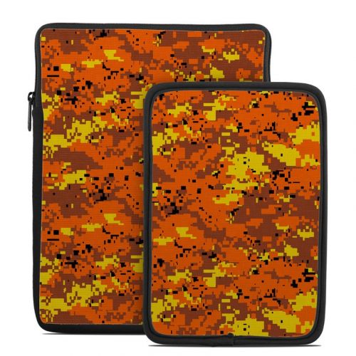 Digital Orange Camo Tablet Sleeve