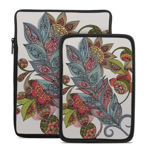Feather Flower Tablet Sleeve