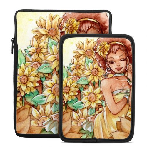 Lady Sunflower Tablet Sleeve