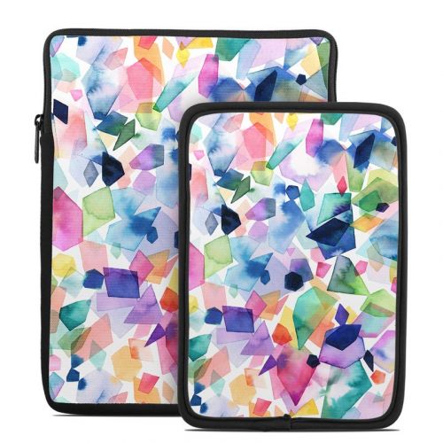Watercolor Crystals and Gems Tablet Sleeve