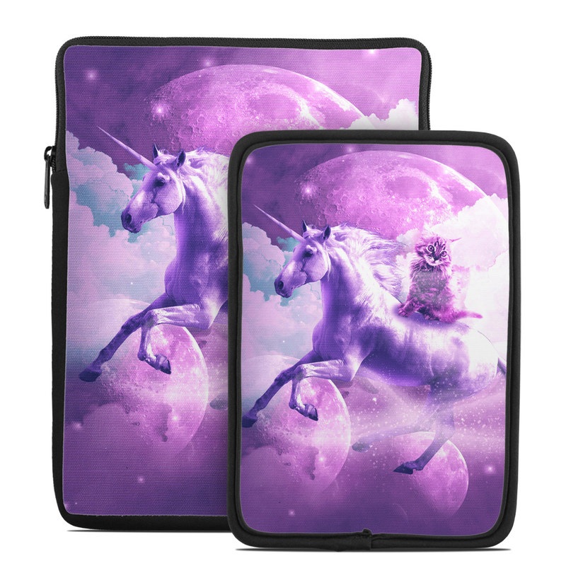 Tablet Sleeve design of Unicorn, Purple, Fictional character, Mythical creature, Violet, Cg artwork, Illustration, Mythology with white, purple, blue, gray, black colors