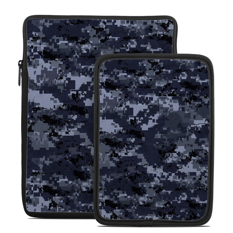 Tablet Sleeve design of Military camouflage, Black, Pattern, Blue, Camouflage, Design, Uniform, Textile, Black-and-white, Space with black, gray, blue colors