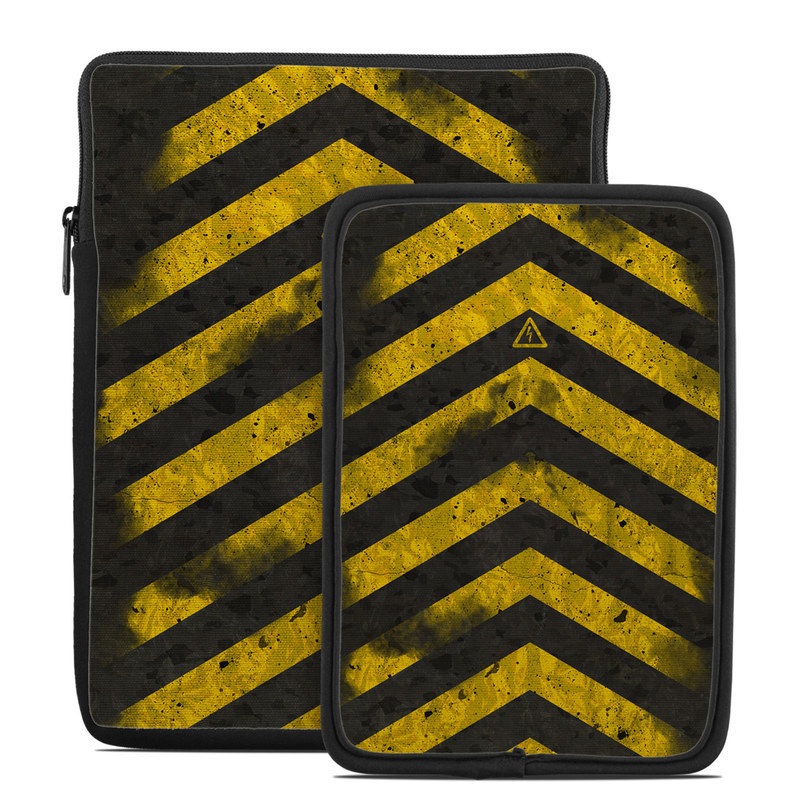 Tablet Sleeve design of Colorfulness, Road surface, Yellow, Rectangle, Asphalt, Font, Material property, Parallel, Tar, Tints and shades with black, gray, yellow colors