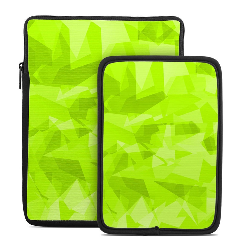 Tablet Sleeve design with green colors
